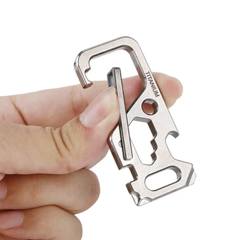 Lixada Outdoor Multi Tool Titanium Alloy Clip Key Chain Holder Bottle Opener Wrench Bike Tool for Camping Fihing Hiking
Lixada Outdoor Multi Tool Titanium Alloy Clip Key Chain Holder Bottle Opener Wrench Bike Tool for Camping Fihing Hiking