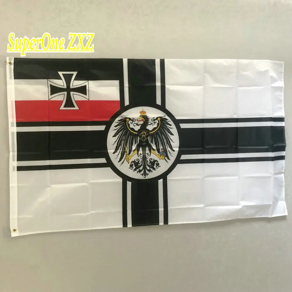 ZXZ German Empire flag 90x150cm DK Reich From 1903 To 1918 Iron Cross First World War Germany Army Flag | Дом и сад