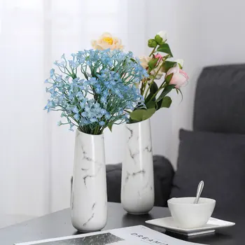 White Black Marble Pattern Ceramic Vase Tall Flower Vase Porcelain Cylinder Vase Planter Modern Home Restaurant Table Decoration 
White Black Marble Pattern Ceramic Vase Tall Flower Vase Porcelain Cylinder Vase Planter Modern Home Restaurant Table Decoration