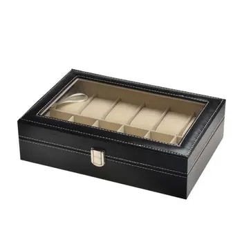 12 Grids box Double drawer Watch Box Storage Showing Watches Display Storage Box Case Tray Zippere Travel Jewelry Watch Case
12 Grids box Double drawer Watch Box Storage Showing Watches Display Storage Box Case Tray Zippere Travel Jewelry Watch Case