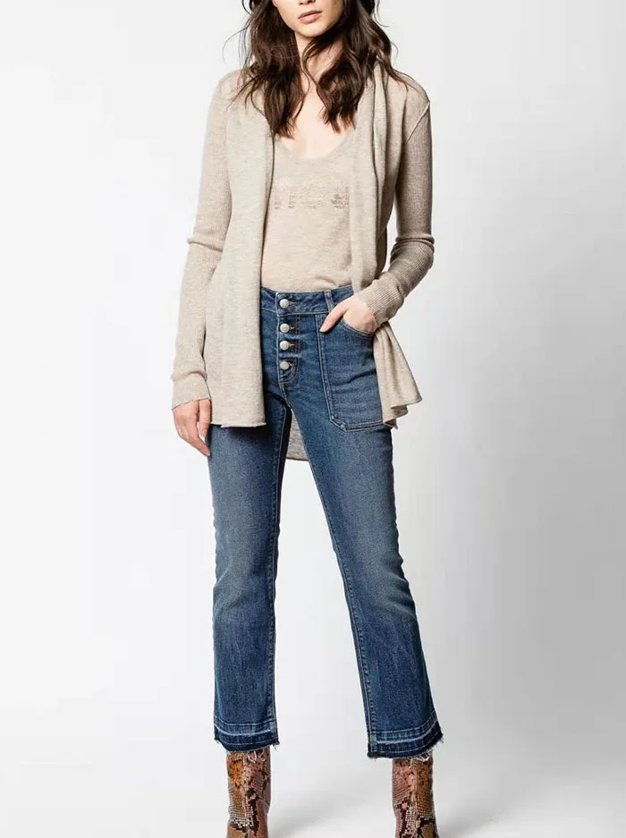 Shawl Collar Cashmere Knitted Sweater Solid Color Knitted Cardigan Women Knitwear Jacket
Shawl Collar Cashmere Knitted Sweater Solid Color Knitted Cardigan Women Knitwear Jacket