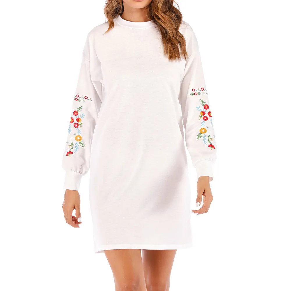 Women Autumn Winter Dress Women Casual Long Sleeve Floral Embroidery Sweatshirt Beach Dress Girl Clothes Womens
Women Autumn Winter Dress Women Casual Long Sleeve Floral Embroidery Sweatshirt Beach Dress Girl Clothes Womens