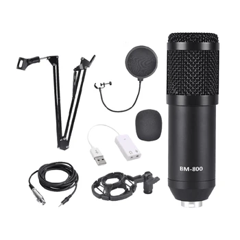 Condenser Microphone Bundle, BM-800 Mic Set for Studio Recording & Broadcasting
Condenser Microphone Bundle, BM-800 Mic Set for Studio Recording & Broadcasting