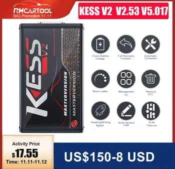 OBD2 KESS V2 V2.53 V5.017 EU Red ECM Titanium KTAG V2.25 V7.020 4 LED Master full chip BDM Frame fgtech ECU Truck Programmer
OBD2 KESS V2 V2.53 V5.017 EU Red ECM Titanium KTAG V2.25 V7.020 4 LED Master full chip BDM Frame fgtech ECU Truck Programmer