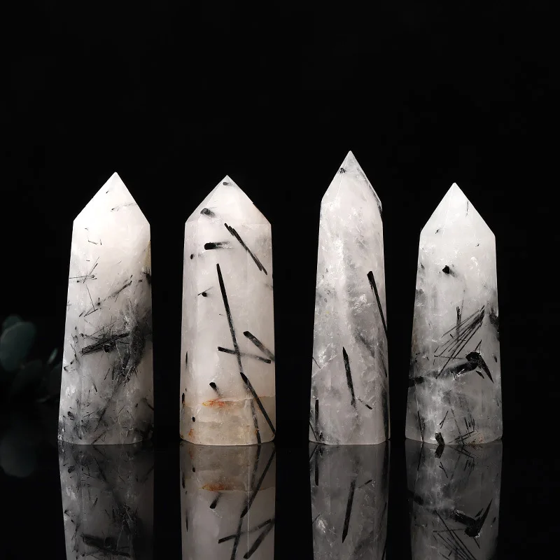 7-9cm Natural Crystal Black Tourmaline Quartz Point Tower Healing Stone Hexagonal Obelisk Wand Treatment Stone DIY Gift 1PC
7-9cm Natural Crystal Black Tourmaline Quartz Point Tower Healing Stone Hexagonal Obelisk Wand Treatment Stone DIY Gift 1PC