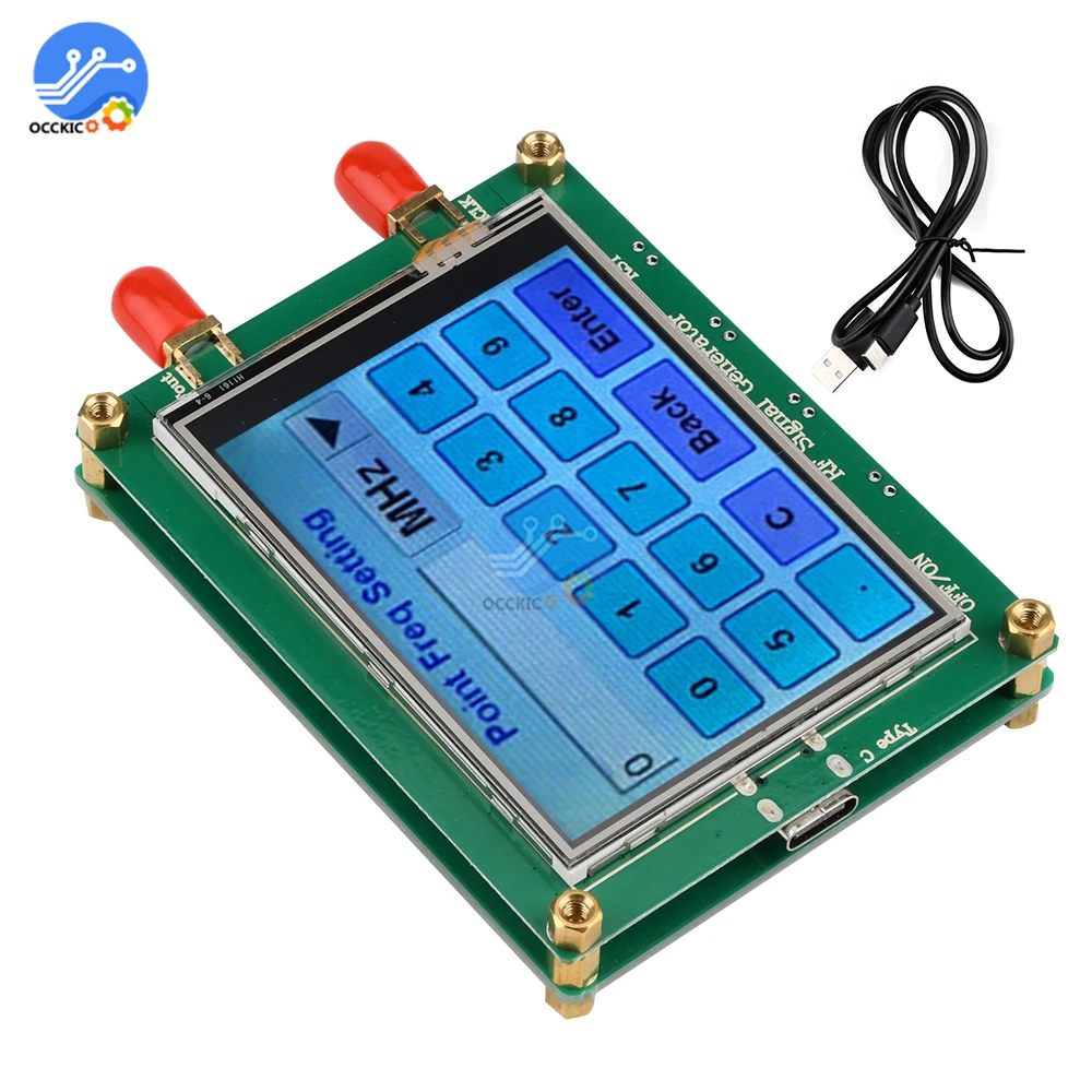 35-4400M ADF4351 ADF4350 RF signal source Signal generator wave / Point frequency sweep touch screen LCD display PC control DIY
35-4400M ADF4351 ADF4350 RF signal source Signal generator wave / Point frequency sweep touch screen LCD display PC control DIY