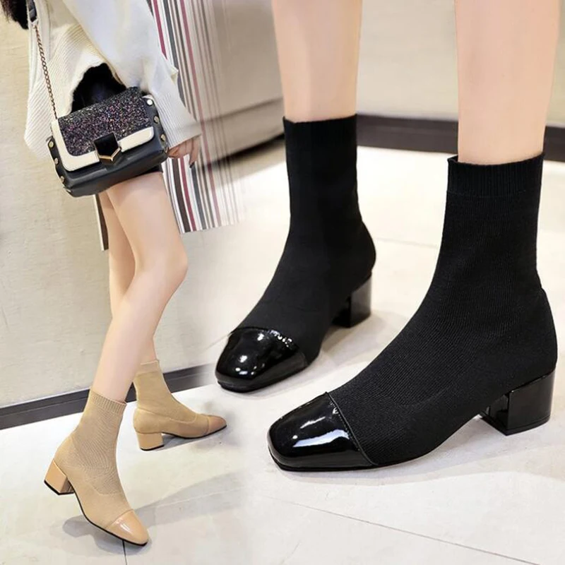 Ankle Boots Women Shoes Woman Boots Fashion Stretch Cloth Socks Boots Short Boots 2020 Spring New Breathable Stretch Boots X530
Ankle Boots Women Shoes Woman Boots Fashion Stretch Cloth Socks Boots Short Boots 2020 Spring New Breathable Stretch Boots X530