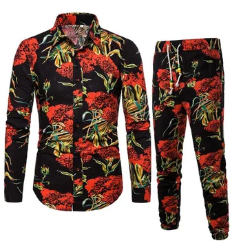 Mens New Hawaiian Floral Printed Two Piece Set Suit Long Sleeve Shirts Sweatpants Conjunto Large Size 5XL Cotton Linen Male Suit
Mens New Hawaiian Floral Printed Two Piece Set Suit Long Sleeve Shirts Sweatpants Conjunto Large Size 5XL Cotton Linen Male Suit