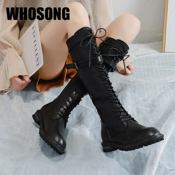 Autumn Women Motocycle Shoes Woman Real Leather Boots Ladies Knee High Boots Female Black Brand Boots Fashion Crystal Botas New
Autumn Women Motocycle Shoes Woman Real Leather Boots Ladies Knee High Boots Female Black Brand Boots Fashion Crystal Botas New