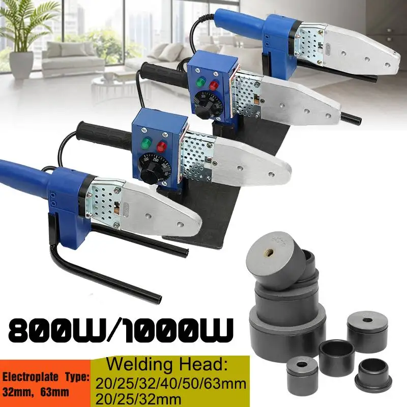 Multifunctional 800W 1000W 220V Automatic Electric Heating Tube Welding Machine PPR PE PP Pipe Welding For Plastic Pipes
Multifunctional 800W 1000W 220V Automatic Electric Heating Tube Welding Machine PPR PE PP Pipe Welding For Plastic Pipes