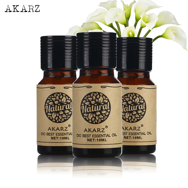 

AKARZ Patchouli Musk Rose essential oil sets Top Brand For Skin Body Care Aromatherapy Massage Spa 10ml*3