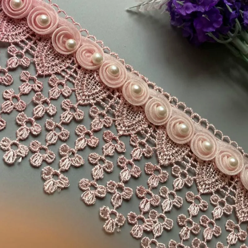 2 Yard 8cm Pink Sequin Ribbon Plum Flowers Pearl Lace Trimmings Ribbons Beaded Lace Fabric Embroidered Sewing Wedding Dress New
2 Yard 8cm Pink Sequin Ribbon Plum Flowers Pearl Lace Trimmings Ribbons Beaded Lace Fabric Embroidered Sewing Wedding Dress New