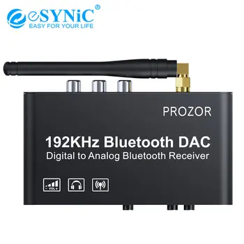 eSYNiC 192kHz DAC Digital to Analog Converter Coaxial Toslink to Analog Stereo Built-in Bluetooth Receiver with Remote Control
eSYNiC 192kHz DAC Digital to Analog Converter Coaxial Toslink to Analog Stereo Built-in Bluetooth Receiver with Remote Control