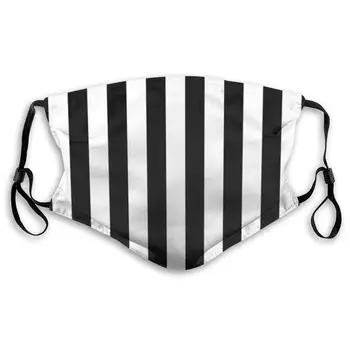 Black And-White Stripes Print Mouth Masks With Filter Washable And Reusable Anti Dust Breathable Mask With Adjustable Ear Loops 
Black And-White Stripes Print Mouth Masks With Filter Washable And Reusable Anti Dust Breathable Mask With Adjustable Ear Loops
