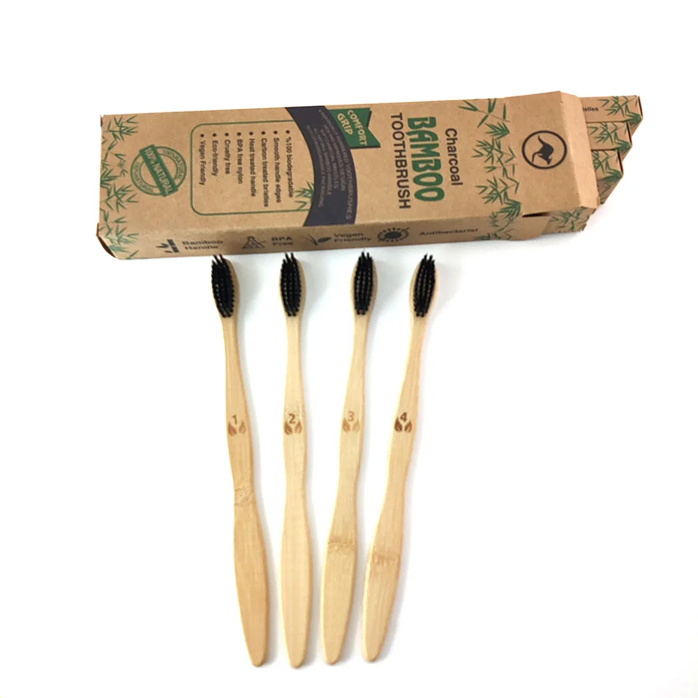 Bamboo Toothbrush Biodegradable Eco-Friendly Toothbrush Soft bristles on Travel Toothbrush (4pack)
Bamboo Toothbrush Biodegradable Eco-Friendly Toothbrush Soft bristles on Travel Toothbrush (4pack)