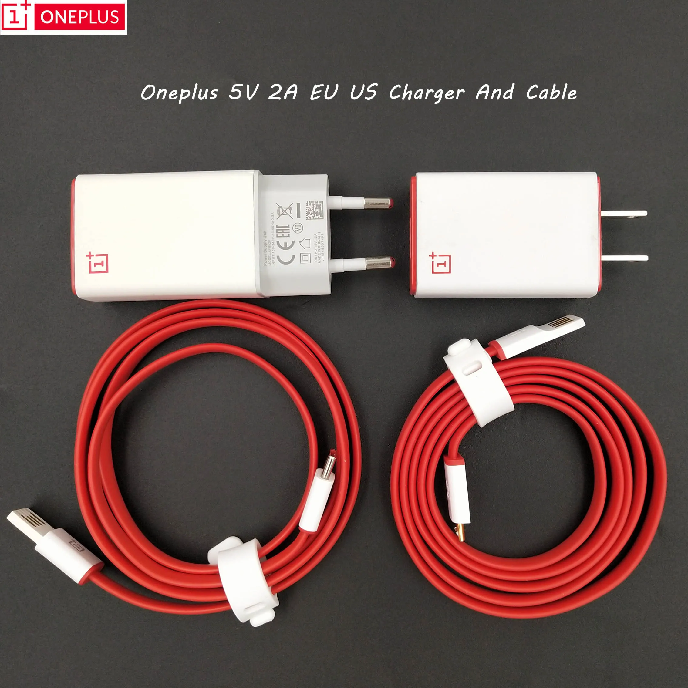 

Original Oneplus X 5V 2A EU US wall travel plug Charger adapter USB Micro/Type C 100CM Flat Noodle Data Cable For Oneplus 1 X 2