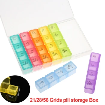 28/56 Grids Pill Storage Box Rainbow Medicine Case 7 Day Organizer 28 Compartments 4 Times Container For Healthy Care
28/56 Grids Pill Storage Box Rainbow Medicine Case 7 Day Organizer 28 Compartments 4 Times Container For Healthy Care