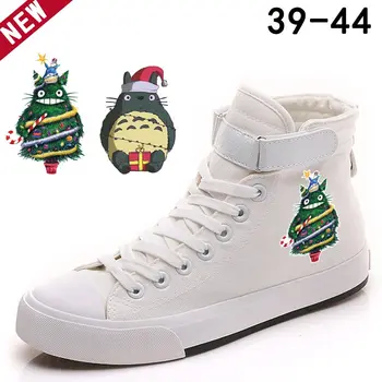 Marry Christmas Totoro Printed High-Top Canvas Shoes Cozy Sneakers For Men 
Marry Christmas Totoro Printed High-Top Canvas Shoes Cozy Sneakers For Men