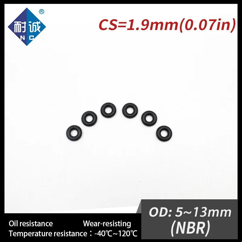 20PCS/Lot Nitrile Rubber Black NBR CS 1.9mm OD5/5.5/6/6.5/7/8/8.5/9/10/10.5/11/11.5/12/13*1.9mm O Ring Gasket Oil Resistant
20PCS/Lot Nitrile Rubber Black NBR CS 1.9mm OD5/5.5/6/6.5/7/8/8.5/9/10/10.5/11/11.5/12/13*1.9mm O Ring Gasket Oil Resistant