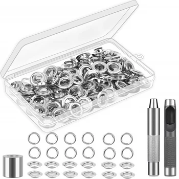 Box 120 Sets 12mm Inner Diameter Brass Grommets Eyelets + 3PCS Installation Tool DIY Craft Supplies 120 Set Of Eyelet 3*Tool
Box 120 Sets 12mm Inner Diameter Brass Grommets Eyelets + 3PCS Installation Tool DIY Craft Supplies 120 Set Of Eyelet 3*Tool