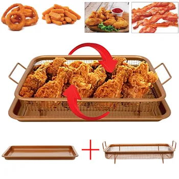 200cm Copper Baking Tray Oil Frying Baking Pan Non-stick Chips Basket Baking Dish Grill Mesh Kitchen Tools
200cm Copper Baking Tray Oil Frying Baking Pan Non-stick Chips Basket Baking Dish Grill Mesh Kitchen Tools