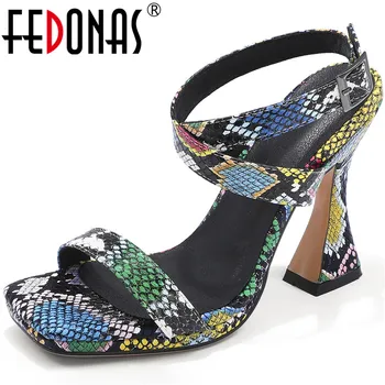 FEDONAS Sexy Platforms Sandals For Women Footwear Lace Up Open-Toed Fashion High Heels Pumps Summer Snake Pattern Shoes Woman
FEDONAS Sexy Platforms Sandals For Women Footwear Lace Up Open-Toed Fashion High Heels Pumps Summer Snake Pattern Shoes Woman