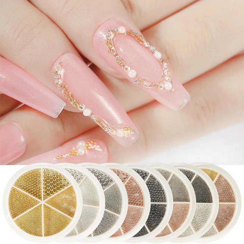 1 Box/6 Grids DIY Metal Caviar Small Steel Ball Nail Decoration Mixed Size Turntable Nail Accessories 0.8--2.5mm Mixed Suit
1 Box/6 Grids DIY Metal Caviar Small Steel Ball Nail Decoration Mixed Size Turntable Nail Accessories 0.8--2.5mm Mixed Suit