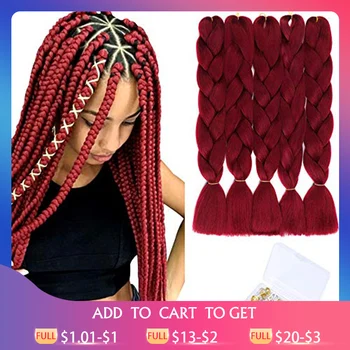 24 Inch Braiding Hair Kanekalon Synthetic Ombre African braided hair Extensions High Temperature Fiber Synthetic hair for africa
24 Inch Braiding Hair Kanekalon Synthetic Ombre African braided hair Extensions High Temperature Fiber Synthetic hair for africa