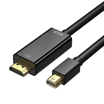 Mini DisplayPort to HDMI Cable 4K Mini DP to HDMI 6 Feet Cable for Air/Pro, Surface Pro/Dock, Monitor, Projector
Mini DisplayPort to HDMI Cable 4K Mini DP to HDMI 6 Feet Cable for Air/Pro, Surface Pro/Dock, Monitor, Projector