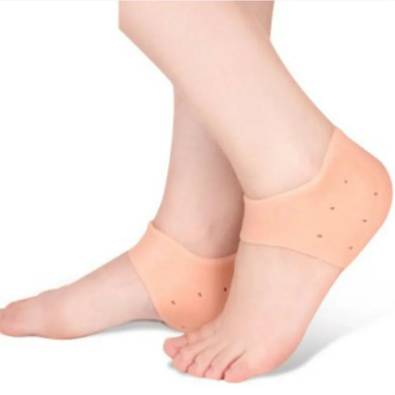 Фото Силиконовые носки 2 шт. прокладка для ухода за ногами с отверстиями ног трещинами