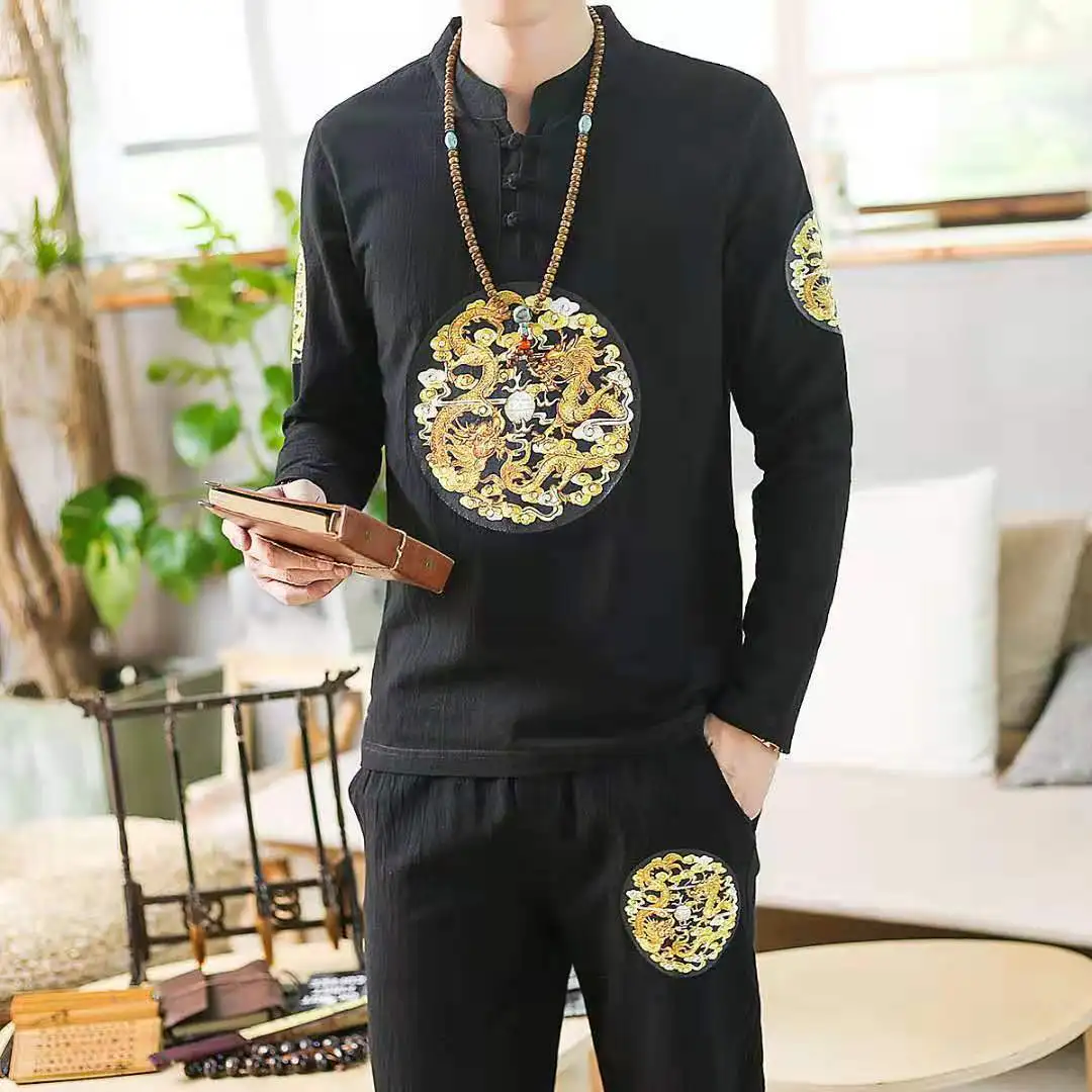 2019 Autumn Clothing New Style Men Chinese-style Cotton Linen Long-sleeve Suit Sportsman Handicap Stand Collar Tops Casual Trous
2019 Autumn Clothing New Style Men Chinese-style Cotton Linen Long-sleeve Suit Sportsman Handicap Stand Collar Tops Casual Trous