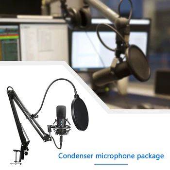Suspension Microphone Kit Condenser Mic Set Chatting Network Teaching Video Conferencing for Live Stream Broadcasting
Suspension Microphone Kit Condenser Mic Set Chatting Network Teaching Video Conferencing for Live Stream Broadcasting