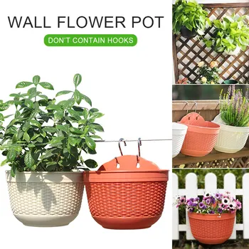 Imitation Rattan Weaving Flower Planter Wall Hanging Creative Plant Grow Basin Yard Semicircle Shape Flowerpot Balcony
Imitation Rattan Weaving Flower Planter Wall Hanging Creative Plant Grow Basin Yard Semicircle Shape Flowerpot Balcony