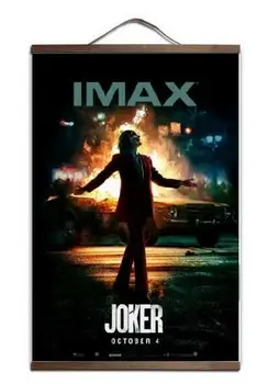 JOKER JOAQUIN PHOENIX IMAX MOVIE Art Canvas poster decoration painting with solid wood hanging scroll
JOKER JOAQUIN PHOENIX IMAX MOVIE Art Canvas poster decoration painting with solid wood hanging scroll