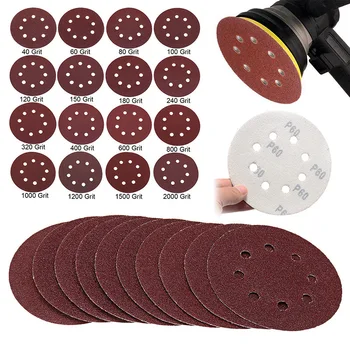 160PC 5 Inch 125mm Round Shaped Sanding Disc Pads 8 Holes Sandpaper 40-2000 Grit
160PC 5 Inch 125mm Round Shaped Sanding Disc Pads 8 Holes Sandpaper 40-2000 Grit