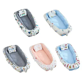 Portable Baby Sleep Nest Bed Crib Travel Bed Infant Soft Breathable Cotton Cradle Lounger Anti-collision Bumper
Portable Baby Sleep Nest Bed Crib Travel Bed Infant Soft Breathable Cotton Cradle Lounger Anti-collision Bumper