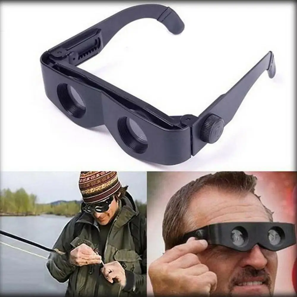 Durable Telescope Portable Delicate Design ABS Frame Portable Fishing Magnifier Telescope Binoculars Glasses Fish Tackle Pesca