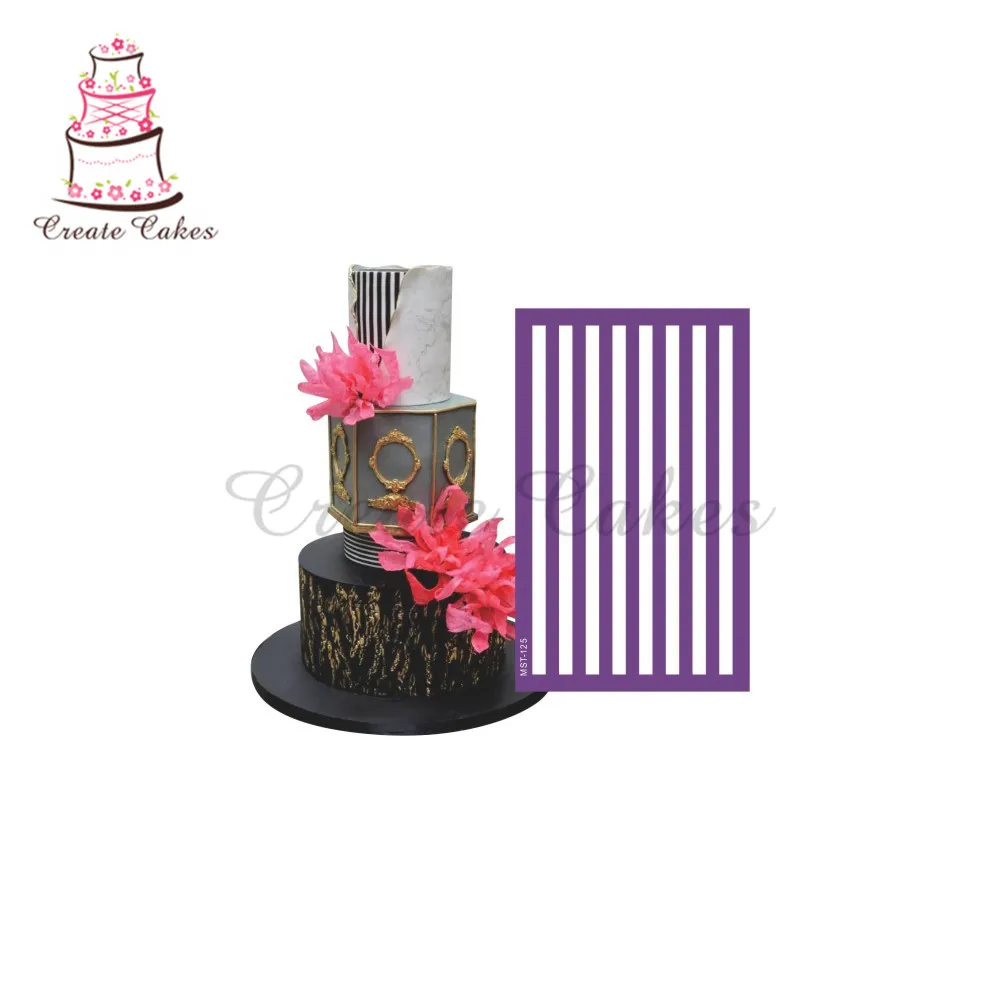 New Design Cake Stencil Big Stripes Mesh Stencils For Wedding Cake Border Stencils Fondant Mould Cake Decorating Tool Cake Mold
New Design Cake Stencil Big Stripes Mesh Stencils For Wedding Cake Border Stencils Fondant Mould Cake Decorating Tool Cake Mold