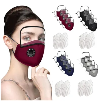 4pcs Adults Washable Reusable Face Mask With Filter And Detachable Eye Shield Mondmasker Wasbaar Mondkapjes Mascherine Masque
4pcs Adults Washable Reusable Face Mask With Filter And Detachable Eye Shield Mondmasker Wasbaar Mondkapjes Mascherine Masque
