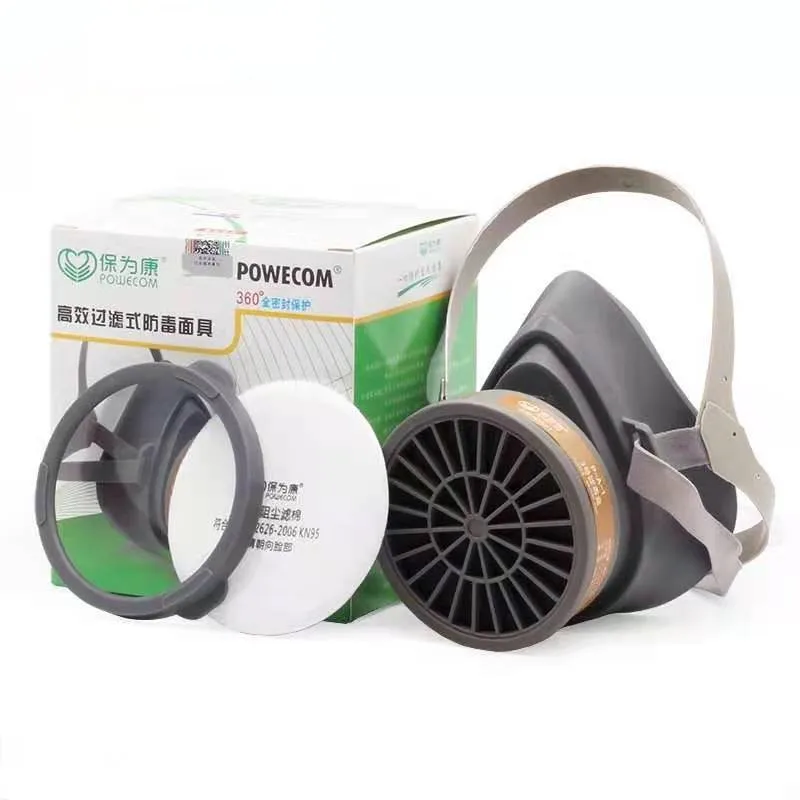 

Gas Mask With Filters For Painting Spraying Face Protection Chemical Respirator Anti-Dust Half Facepiece