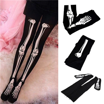Sexy Women Top Stay Up Thigh-Highs Stockings Nylons Spendex Creative Skeleton Bone Hosiery Pantyhose Bowknot Tights
Sexy Women Top Stay Up Thigh-Highs Stockings Nylons Spendex Creative Skeleton Bone Hosiery Pantyhose Bowknot Tights