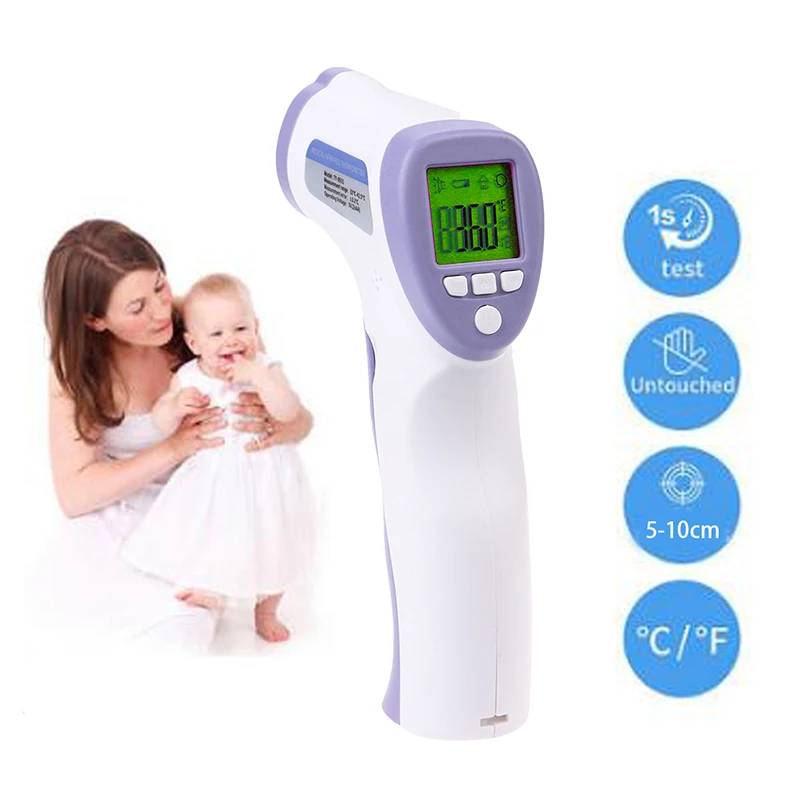 Forehead Non Contact Infrared Baby Thermometer LCD Body Temperature Fever Digital IR Measurement Tool Gun For Baby Adult
Forehead Non Contact Infrared Baby Thermometer LCD Body Temperature Fever Digital IR Measurement Tool Gun For Baby Adult