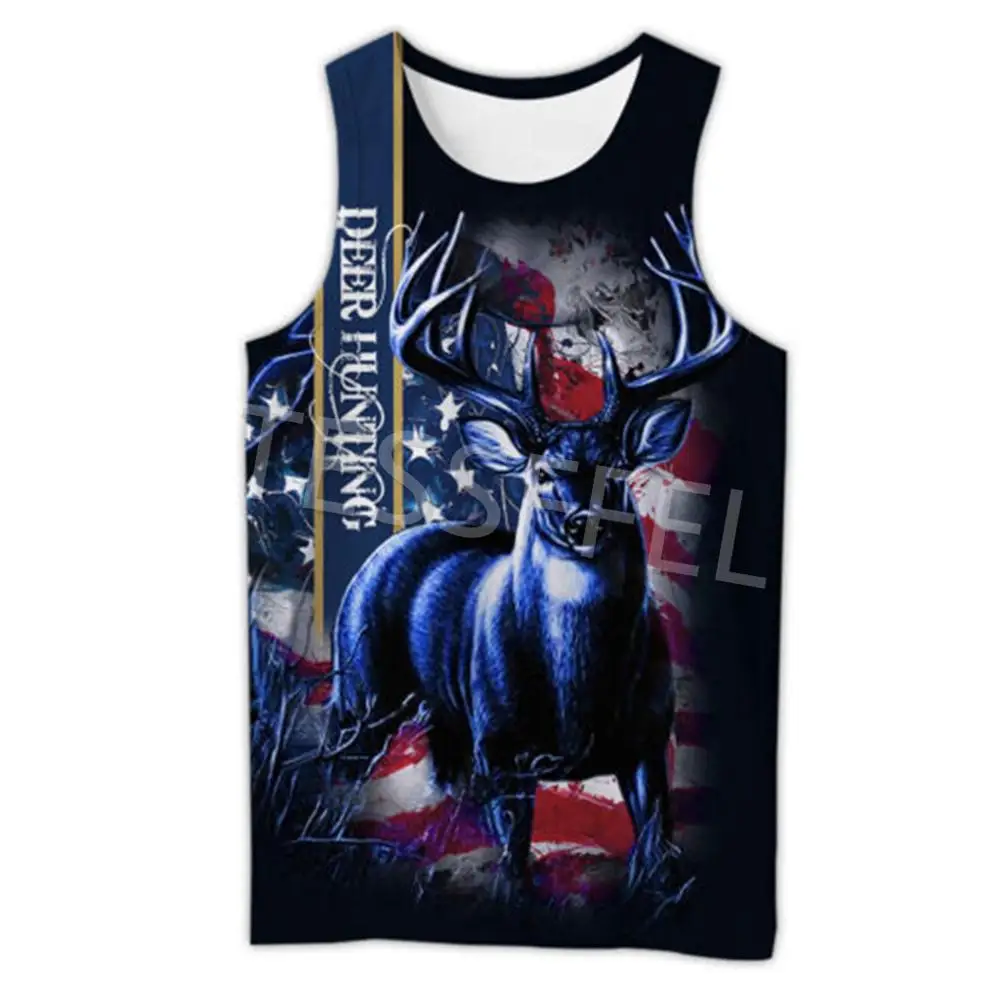 Tessffel 3D Printed Deer Hunting Hunter US Flag Forest Animal Summer Vest Harajuku Street Casual Clothing Top Style2
Tessffel 3D Printed Deer Hunting Hunter US Flag Forest Animal Summer Vest Harajuku Street Casual Clothing Top Style2