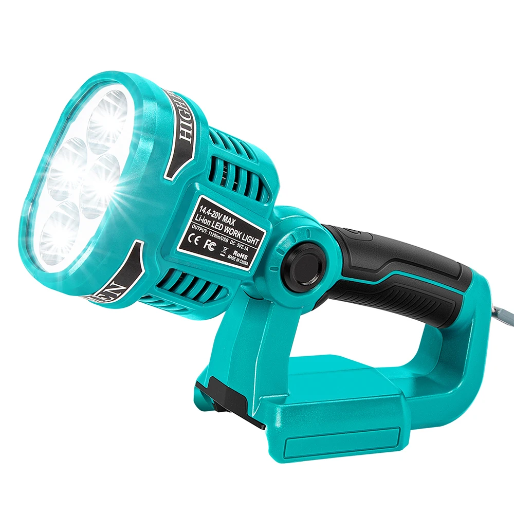 Cordless LED Work Light Powered by Makita 18V LXT Lithium-Ion Batteries 12W Jobsite Spotlight with 110 Degree Pivoting Head
Cordless LED Work Light Powered by Makita 18V LXT Lithium-Ion Batteries 12W Jobsite Spotlight with 110 Degree Pivoting Head