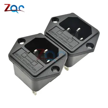 AC-03 3 PIN IEC320 C14 Male Power Cord Inlet AC Power Socket Receptacle Connector With Fuse Holder interface 250V 10A
AC-03 3 PIN IEC320 C14 Male Power Cord Inlet AC Power Socket Receptacle Connector With Fuse Holder interface 250V 10A