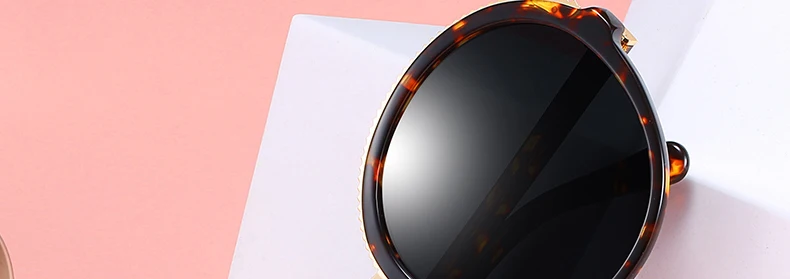 Women Sunglasses Frame Glasses Polariod Lens UV400 Polarized Sunglasses Women Fashion Round Frame Eyewear Glasses (2)