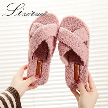 Autumn Winter Household Plush Cotton Slippers Female Home Indoor Simple Suede Flat Bottom Warm Anti-Wrinkle Non-Slip Slippers
Autumn Winter Household Plush Cotton Slippers Female Home Indoor Simple Suede Flat Bottom Warm Anti-Wrinkle Non-Slip Slippers