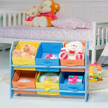 Kid's Multi-Color Toy Storage Organizer with 6 Bins Durable Premium MDF Fun and Colorful Crayon Themed Design HW56665
Kid's Multi-Color Toy Storage Organizer with 6 Bins Durable Premium MDF Fun and Colorful Crayon Themed Design HW56665