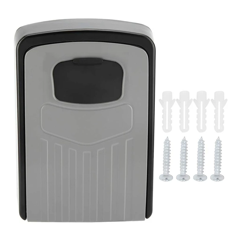 Key Box 4-Digit Adjustable Combination Password Key Box Premium Security Lock Organizer Wall-Mounted Key Storage Lock Box Grey
Key Box 4-Digit Adjustable Combination Password Key Box Premium Security Lock Organizer Wall-Mounted Key Storage Lock Box Grey