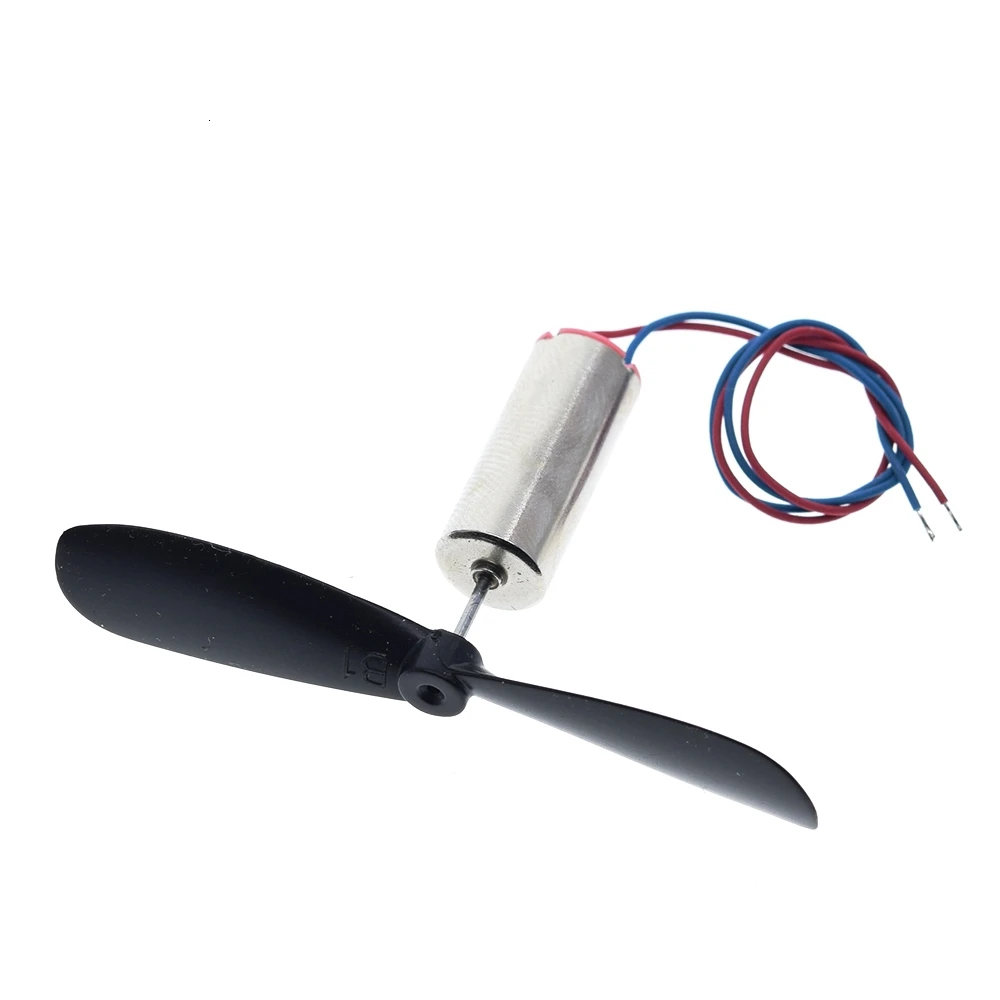 1set=2pcs DC3.7-4.2V 716 7*16MM Micro DIY Helicopter Coreless DC Motor With Propeller Great Torque High Speed Motor